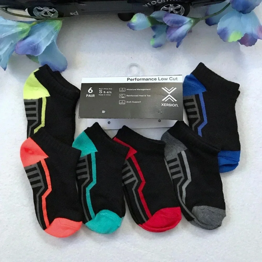 Xersion New with Detached Packaging 6 Pairs of Socks for Boys S (5-6.5)